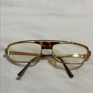 Alain Mikli Eyeglasses Frame Only 636 0303 Gold/Tortoise Pilot France
